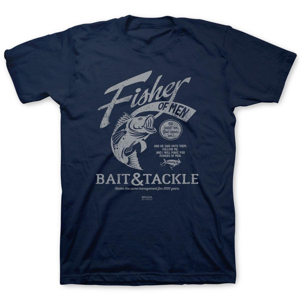Fisher of Men adult T-Shirt , Medium / Navy