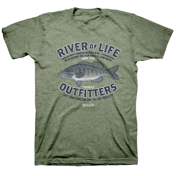 Kerusso Christian T-Shirt Fishing River – Christian T-Shirts