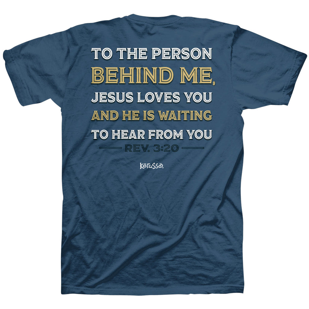 Kerusso Christian T Shirt The Person Behind Me Back Mockup