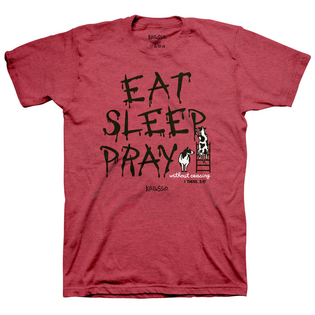 Kerusso Christian T Shirt Eat Sleep Pray Mockup