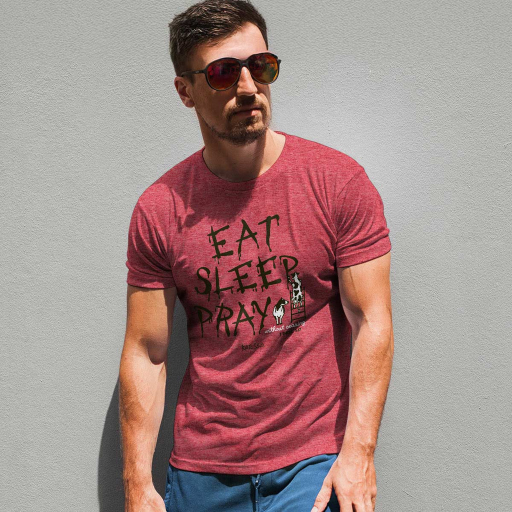 Kerusso Christian T Shirt Eat Sleep Pray Male Model