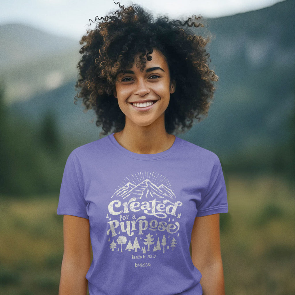 Kerusso Womens T Shirt Created For A Purpose Female Model