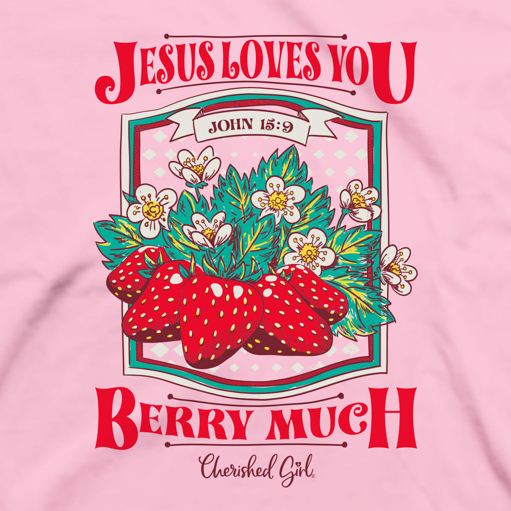 Cherished Girl Womens T Shirt Berry Much Back Closeup