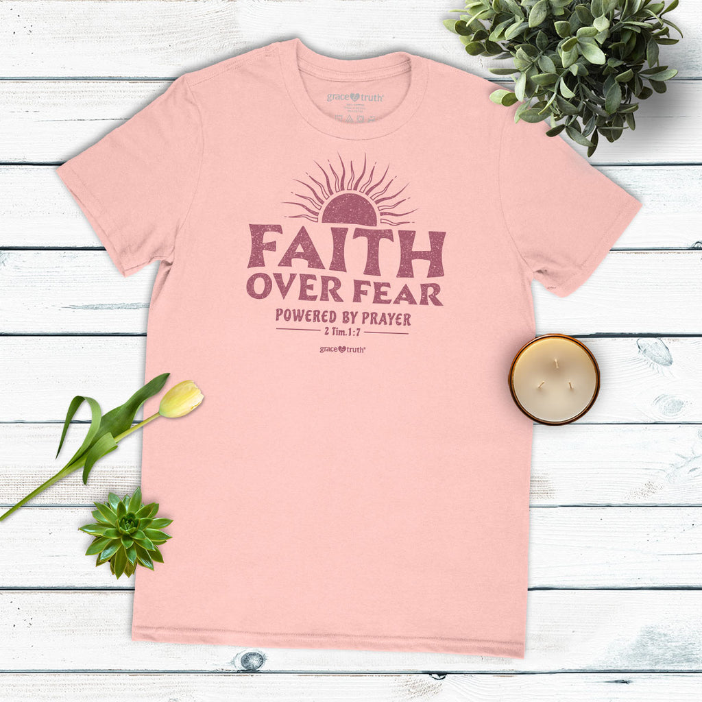 Grace And Truth Womens T Shirt Faith Prayer Flatlay