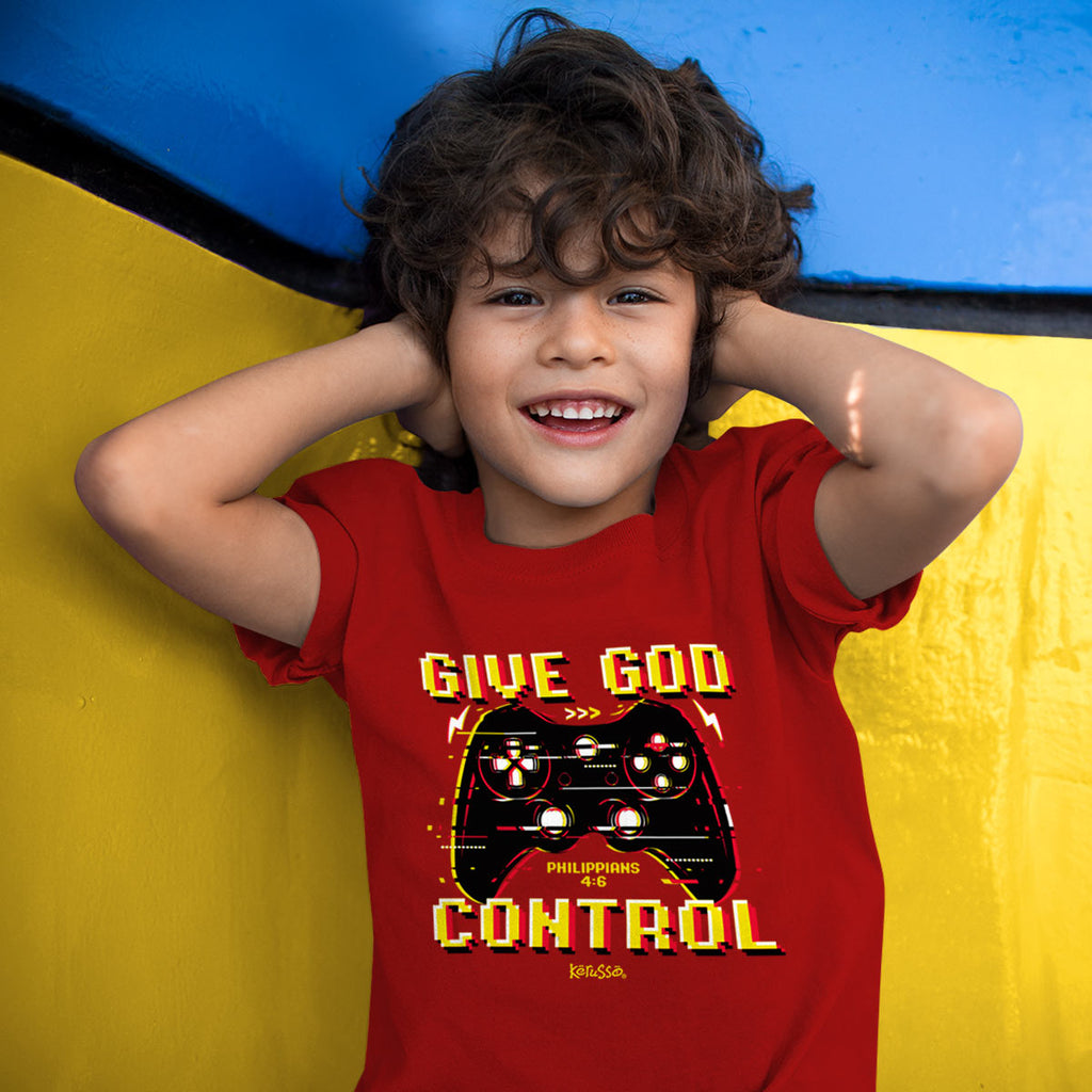 Kerusso Kidz T Shirt Give God Control Boy Model