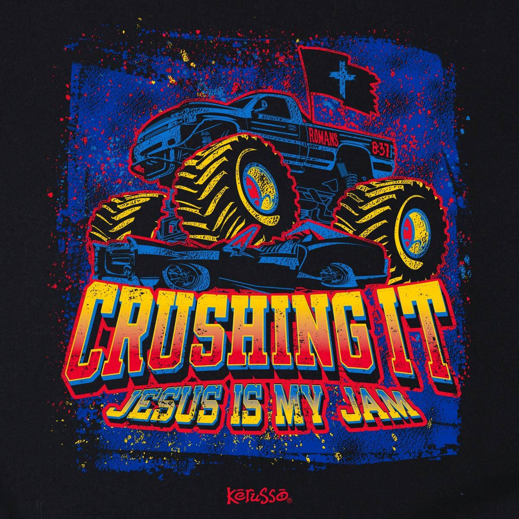 Kerusso Kidz T Shirt Crushing It Closeup