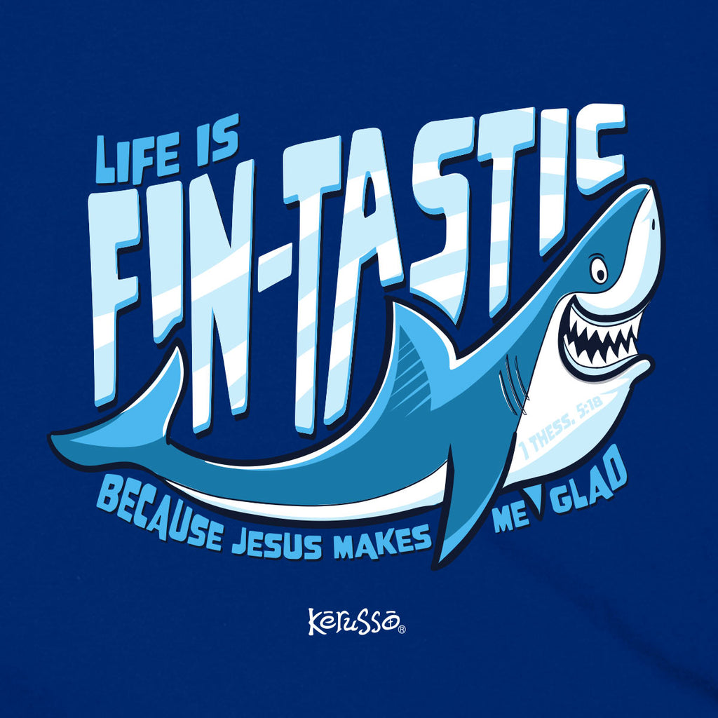 Kerusso Kidz T Shirt Fintastic Closeup