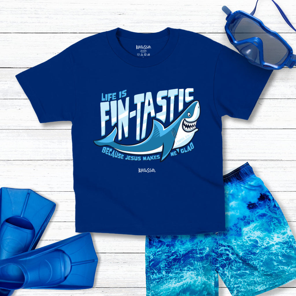 Kerusso Kidz T Shirt Fintastic Flatlay