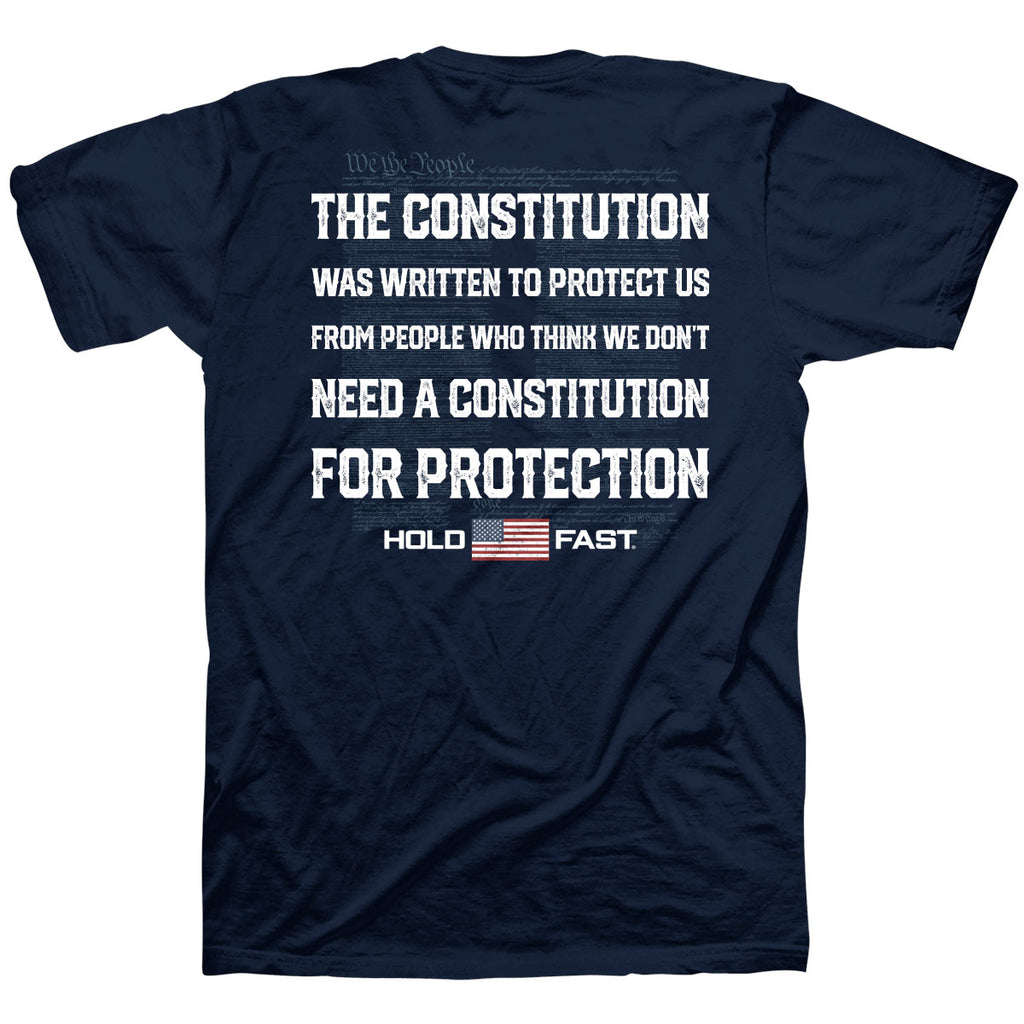 Hold Fast Mens T Shirt Constitution Protection Back Mockup