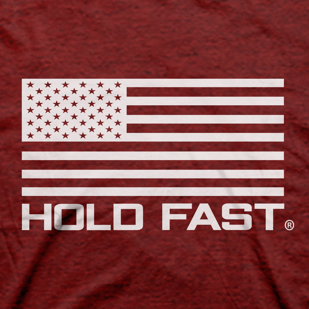 Hold Fast Mens T Shirt Freedom Eagle Crest Sleeve Closeup