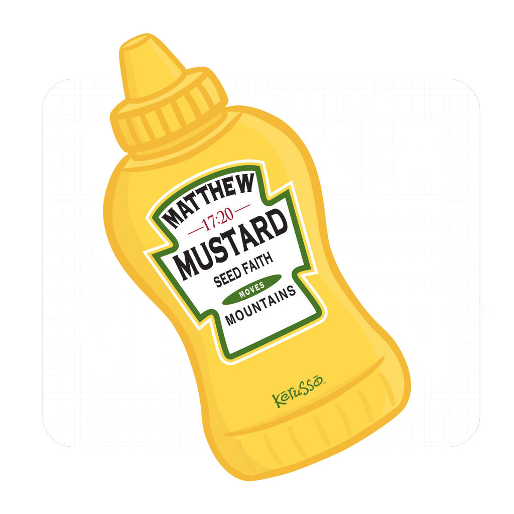 Kerusso Sticker Mustard Mockup