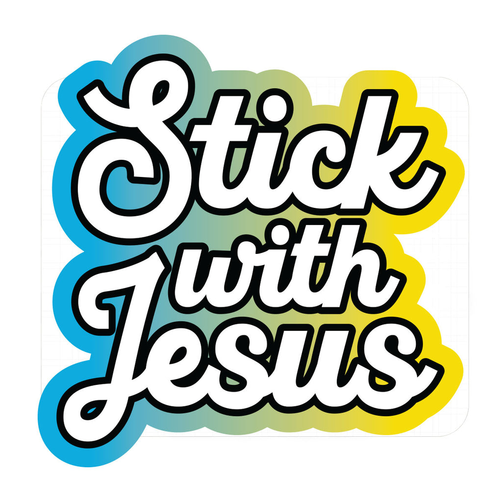 Kerusso Sticker Stick With Jesus Mockup