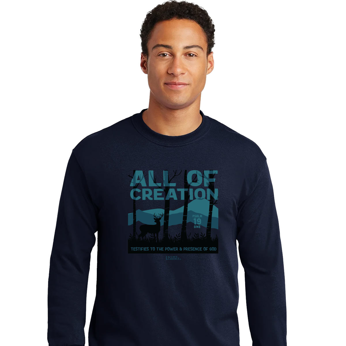 Light Source Mens Long Sleeve T Shirt Creation