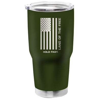 HOLD FAST Land Of The Free 30 oz Stainless Steel Tumbler