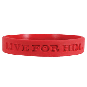 Kerusso Live For Him Rubber Wristband